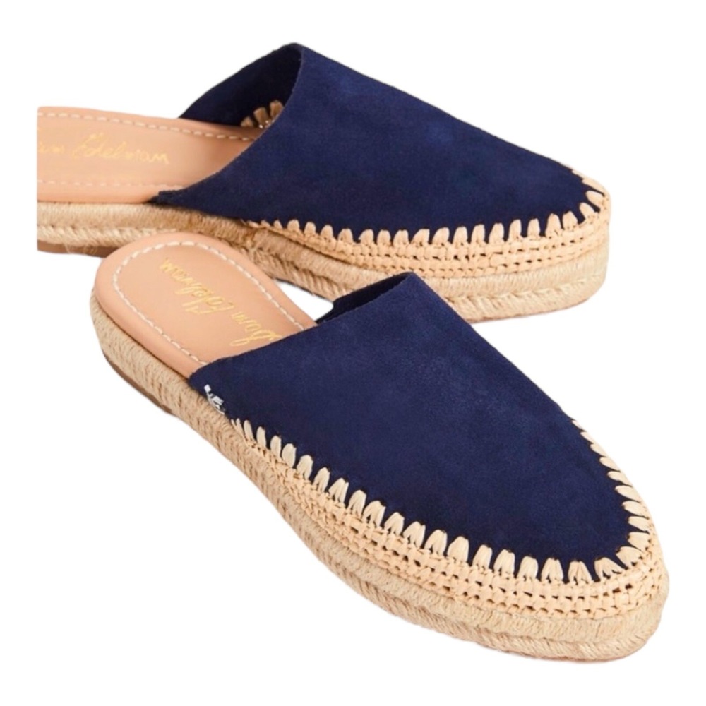 Sam Edelman Austin Navy Suede Espadrille Size 7.5 - Picture 5 of 6